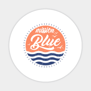 'Mission Blue' Ocean Conservation Shirt Magnet